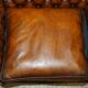 Restored leather Chesterfield sofa in Regency style