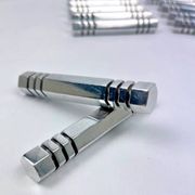 Set of 12 chrome metal knife rests by Louis Prodhon, Art Deco.