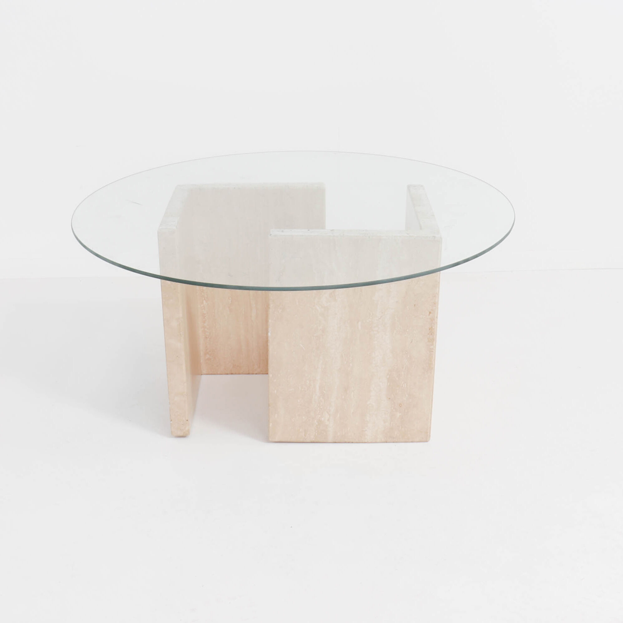 Table d’appoint avec plateau en verre