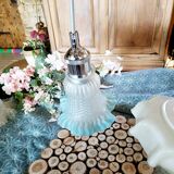 Suspension opaline tulip blue lace