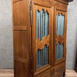 Louis XV period bookcase in solid oak circa 1750