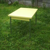 Yellow formica table