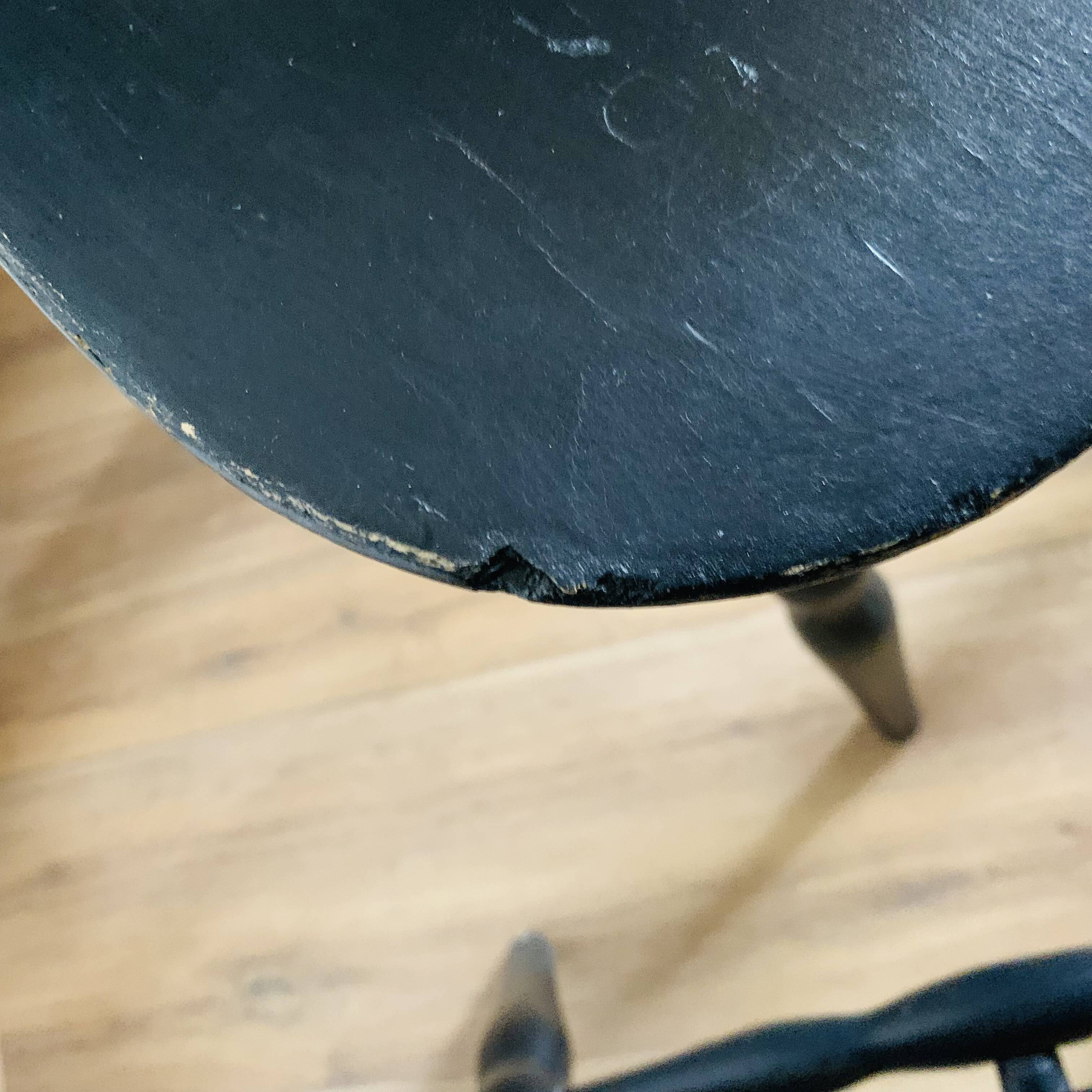 Set of 3 black Baumann eye model chairs