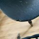 Ensemble de 3 chaises noires modèle œil de Baumann