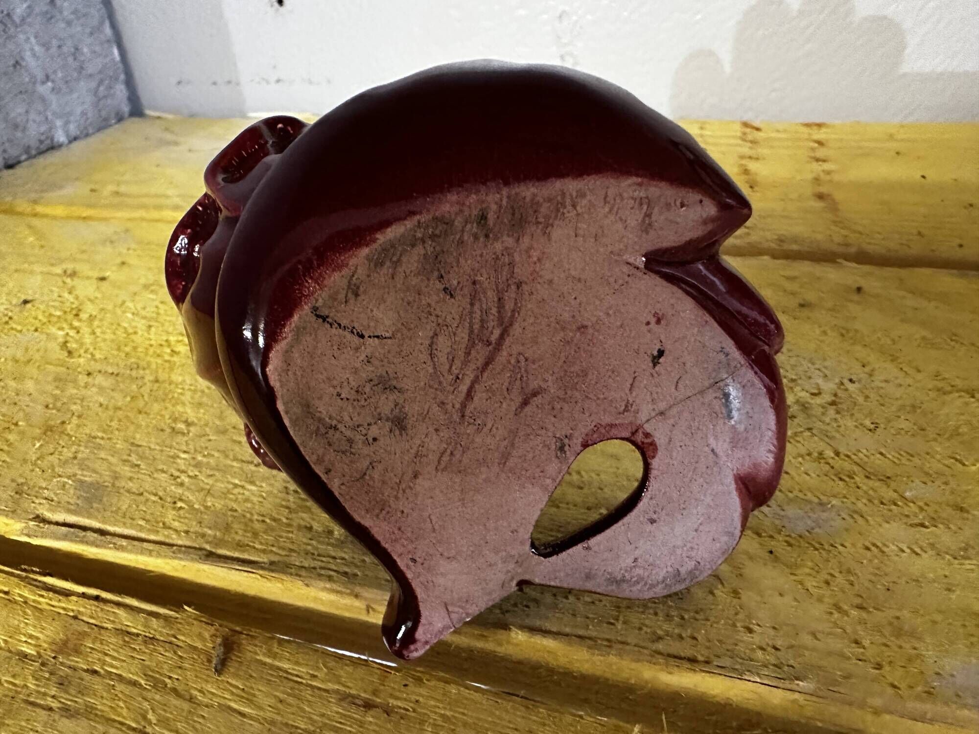 Ceramic Candle Holder Vallauris 1950s signed CAB