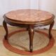 Red marble coffee table