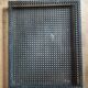 Vintage top in perforated metal