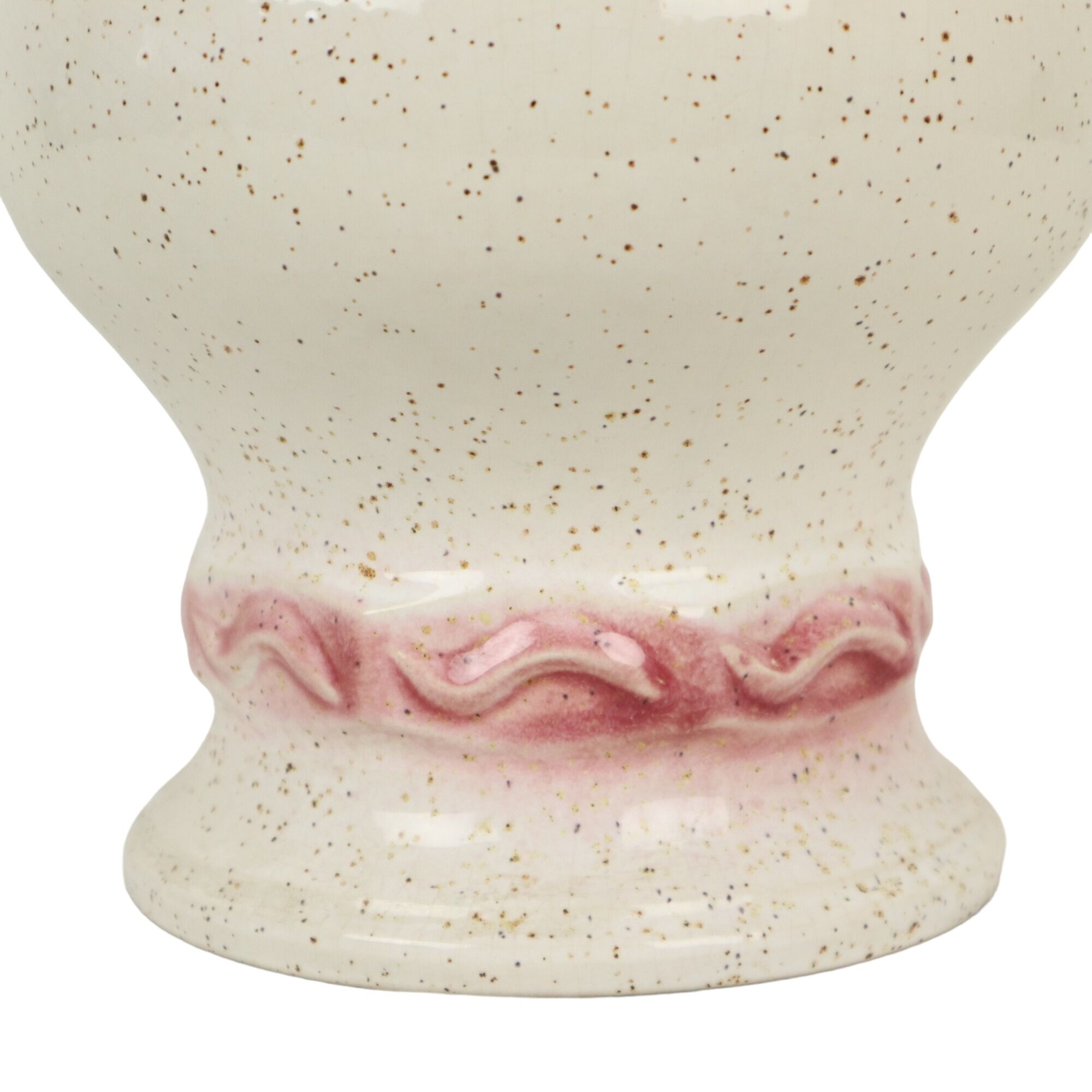 Pink vintage vase west germany flowers üebelacker keramik 634-30