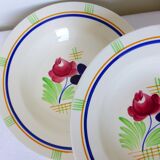 Set of 4 deep plates from Gien Robinson 210605