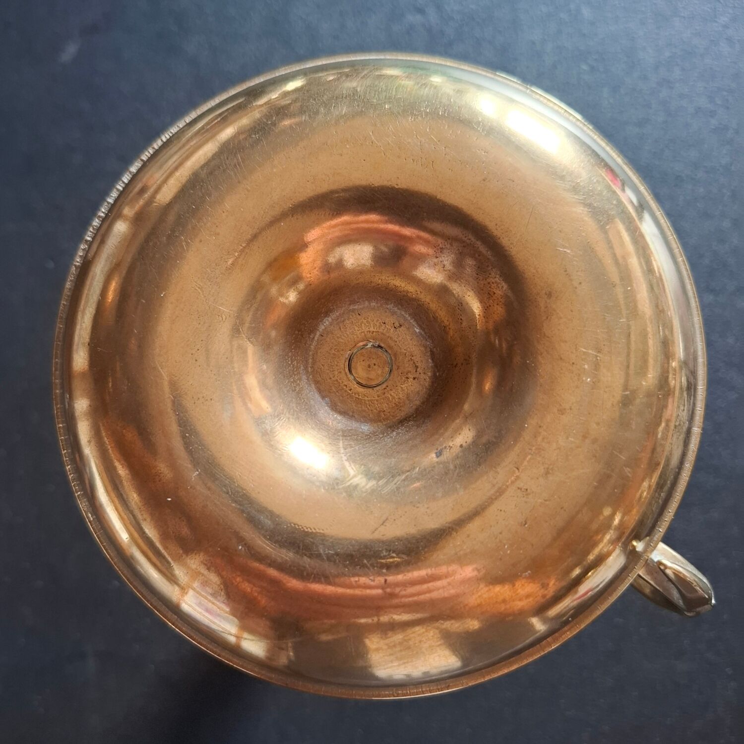 Vintage candlestick in solid bronze