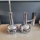 Vintage chrome wall and pendant light set
