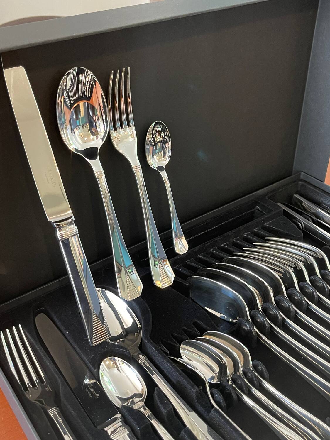 Christofle Atlantide, 24-piece cutlery set, excellent condition