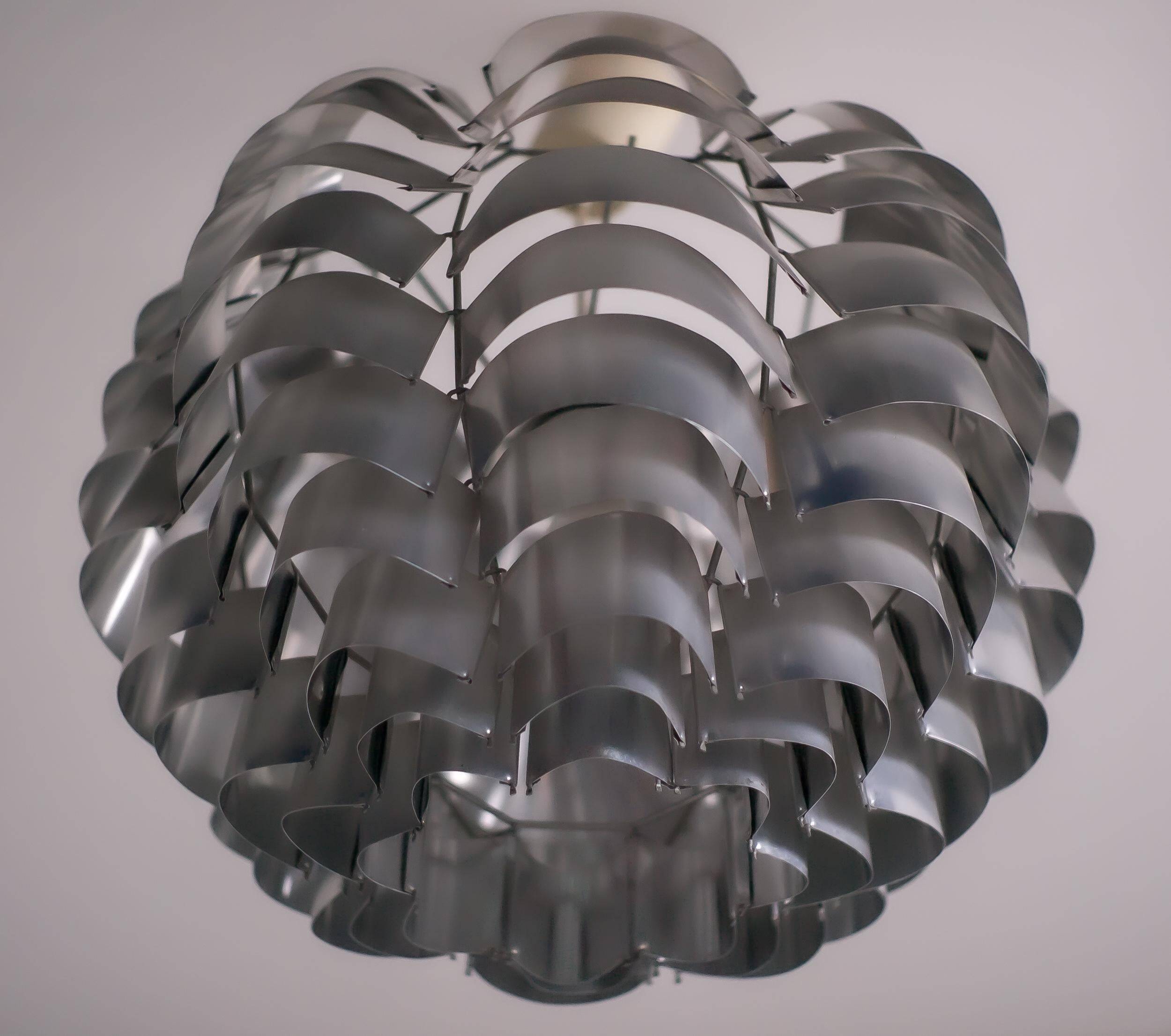 Modern mid-century chandelier Orion 48 by French sculptor Max Sauze.