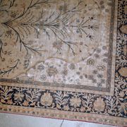 Handmade antique prayer Indo-Moktasham rug 4' x 6.2' (122cm x 189cm) 1880s