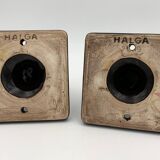 Vintage chestnut hooks porcelain Halga