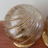 Paire d’appliques murales globes vintage