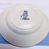 Assortment of 6 old blue flat plates