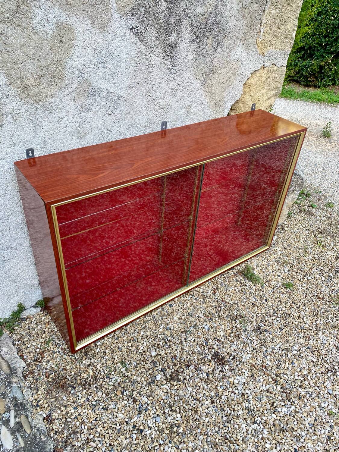 Large vintage 70s display case