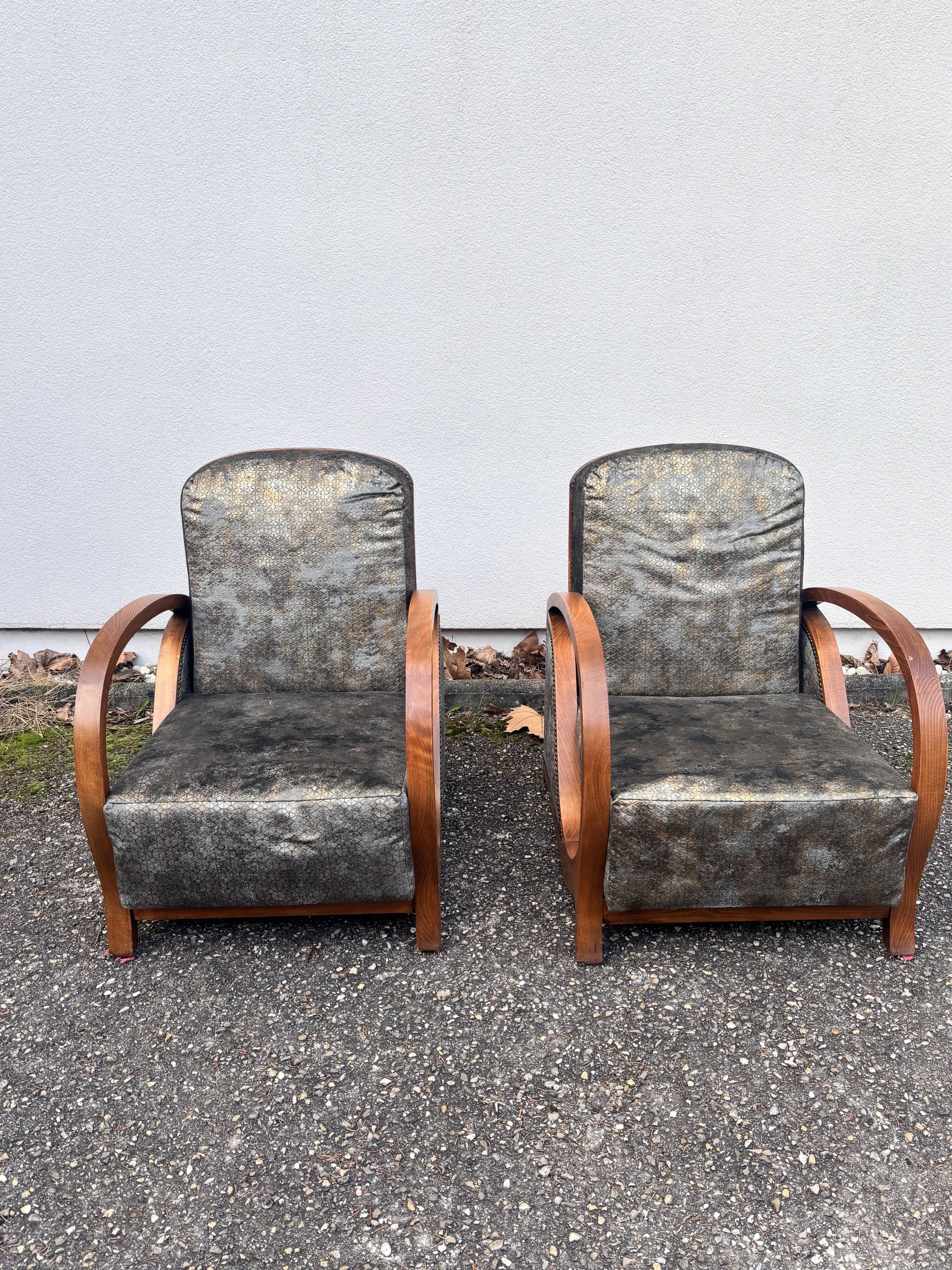 paire de fauteuil art déco