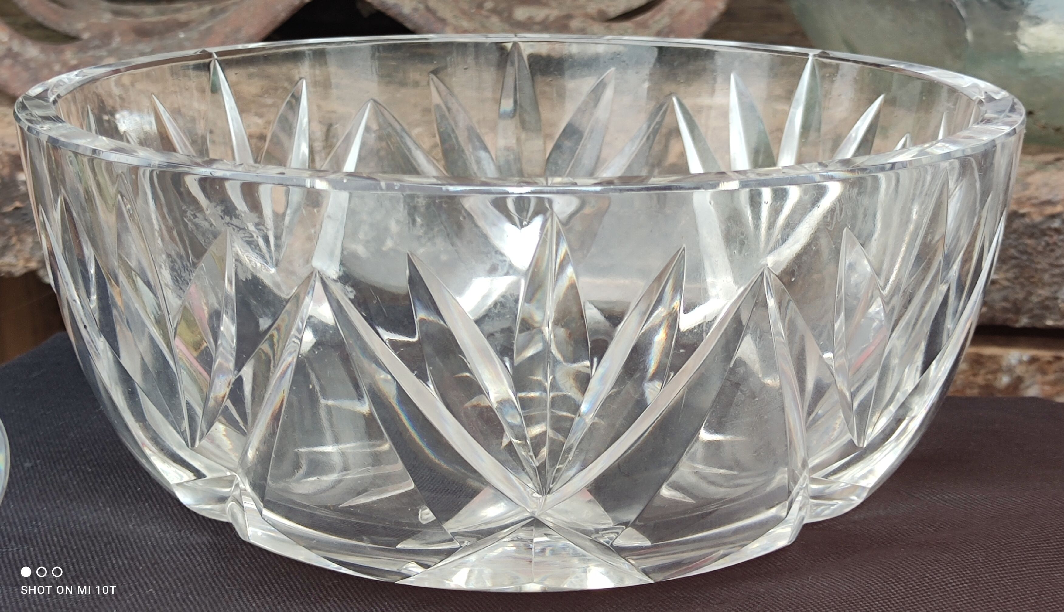 Ancien service a punch en cristal Saint Louis