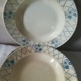 3 assiettes creuses Badonviller