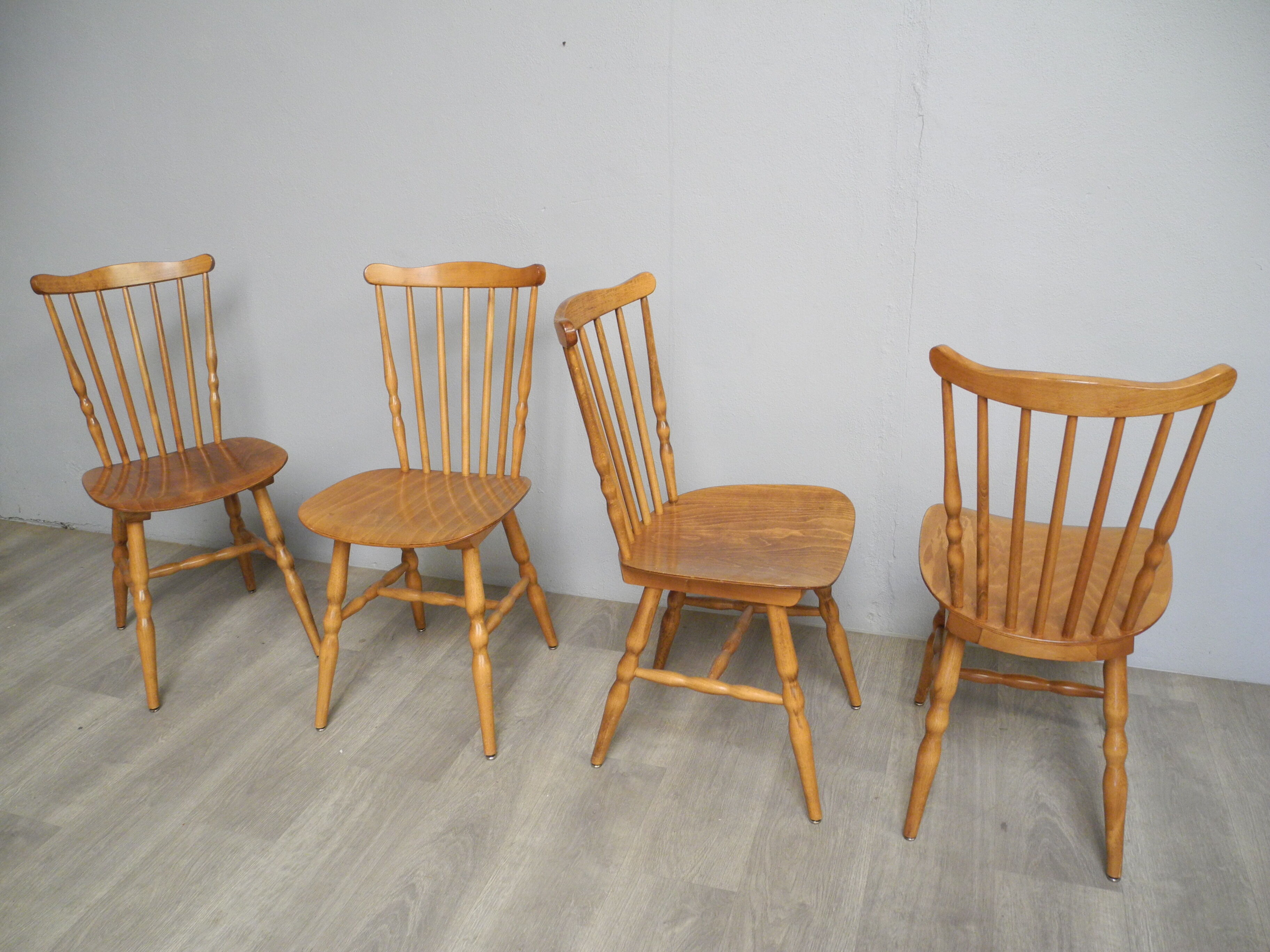 Lot of 4 chairs bistro Baumann Tacoma from the 60s
