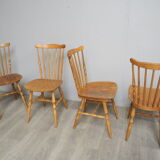 Lot of 4 chairs bistro Baumann Tacoma from the 60s