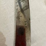 Art Deco silver and steel carving set L and H