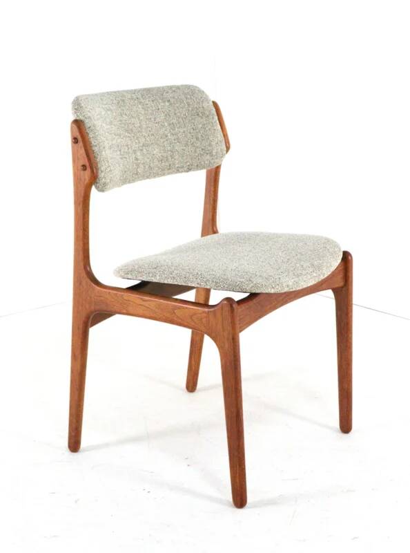 Set of 6 Erik Buch chairs for O.D. Møbler model 49 'Bur' - Danish design