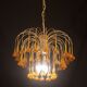 Marilyn Monroe, Orange Murano Glass Flowers Drops Chandelier, 1970s