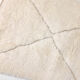 Moroccan Berber carpet Beni Ouarain corridor ecru with engraved diamonds 256x83cm