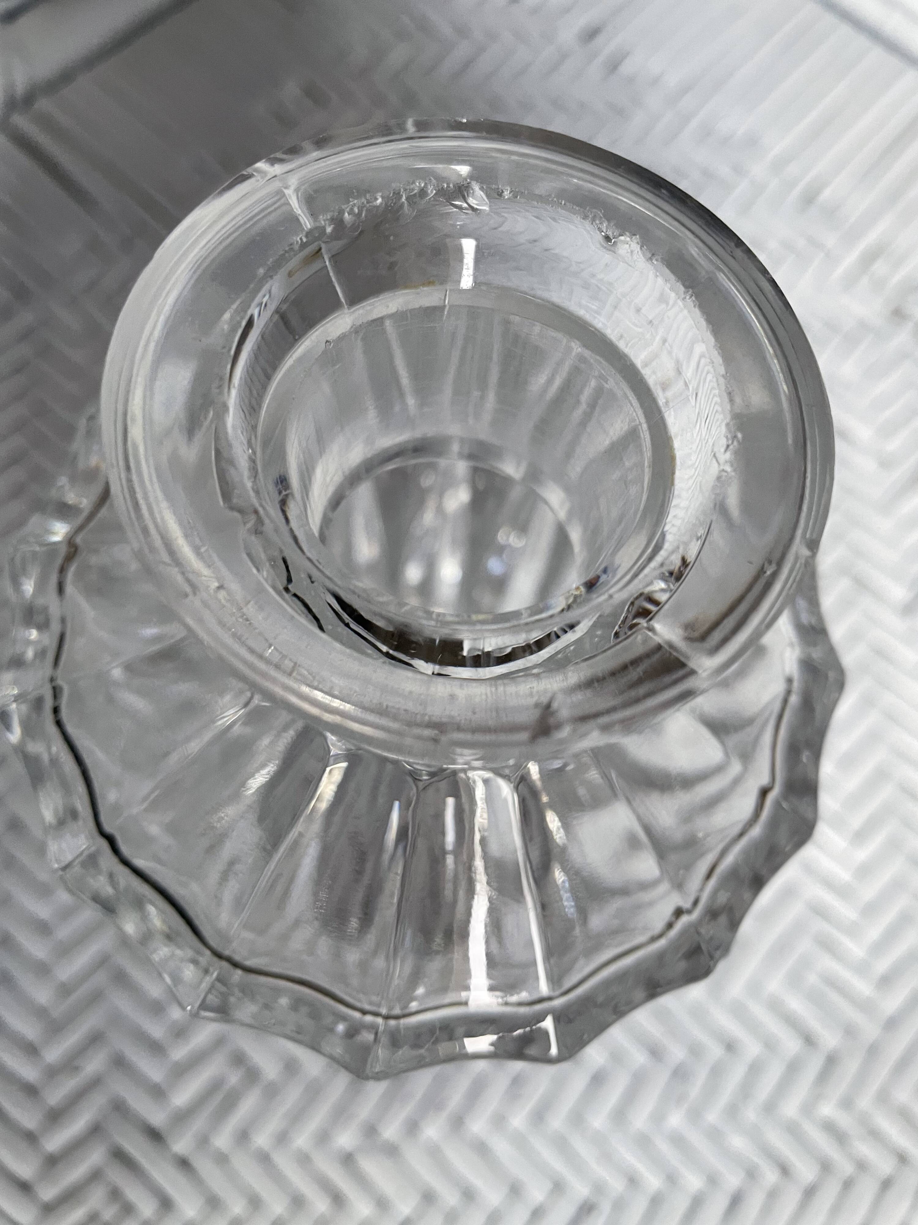 Carafon en cristal taillé H21
