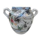 Vase japonisant porcelaine vintage