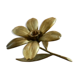 Vintage brass flower ashtray