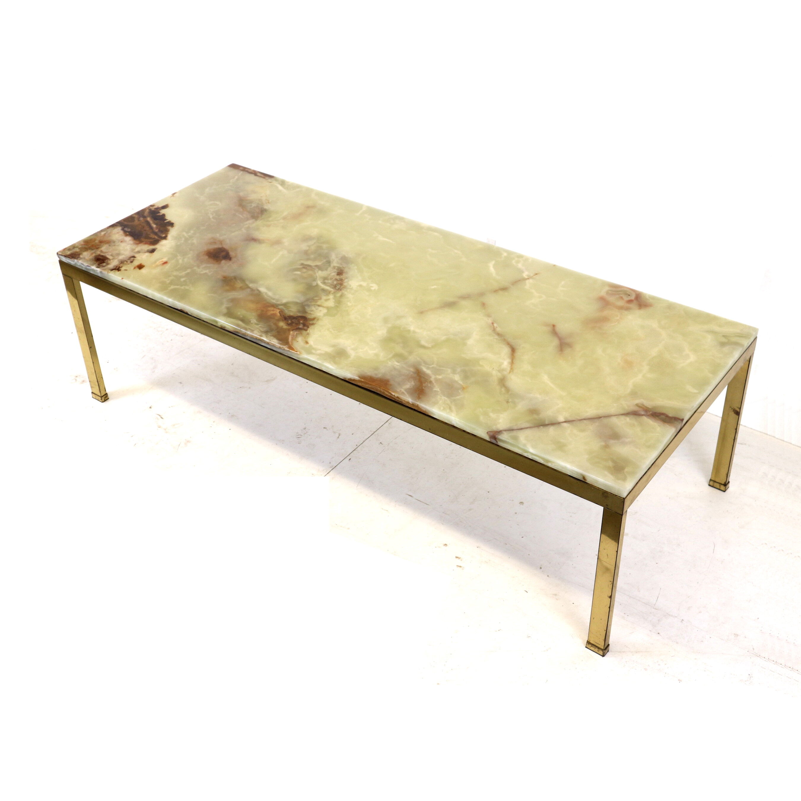 Large vintage Onyx coffee table made in the 1970s