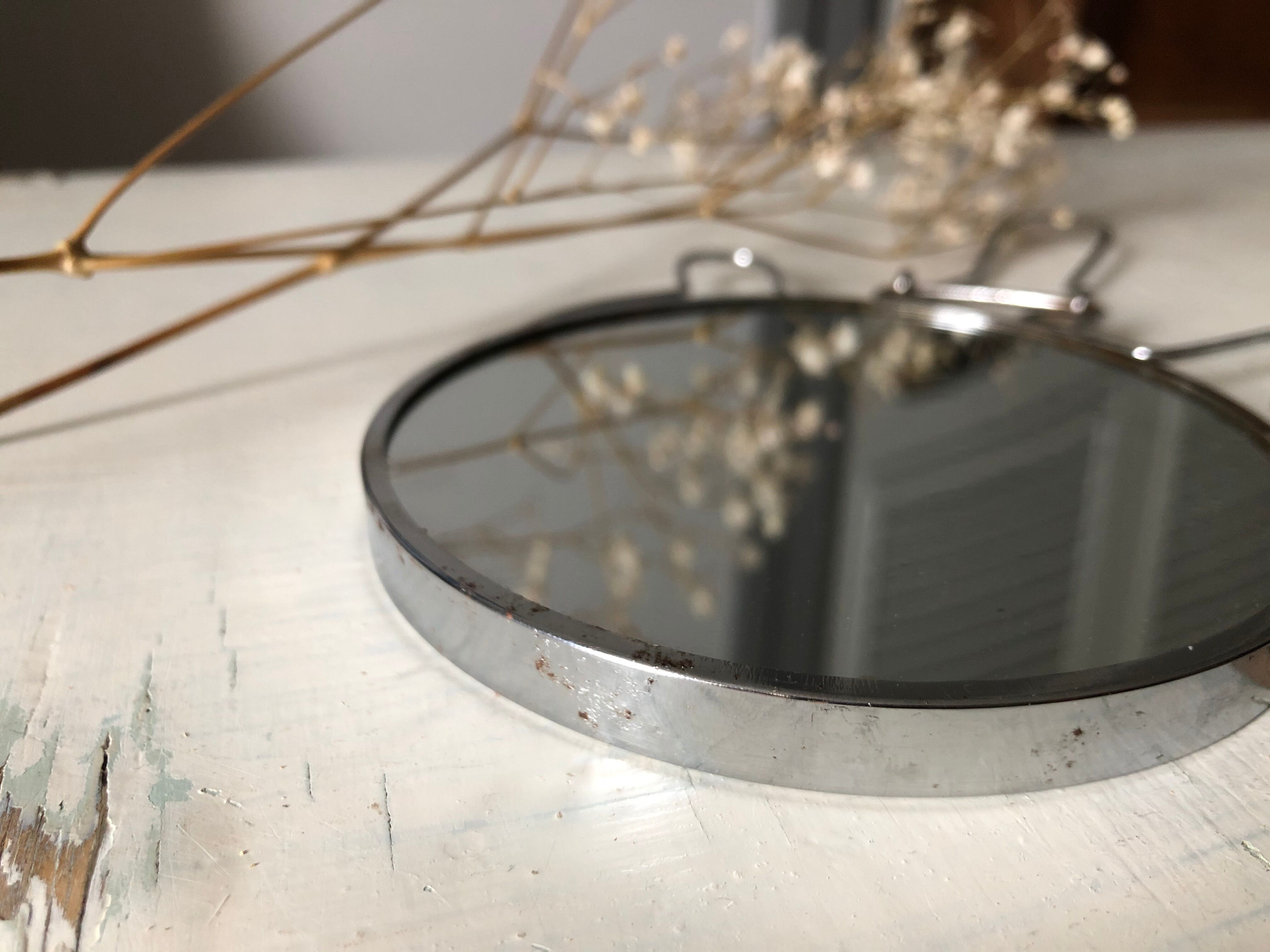 11.5 cm round barber's mirror