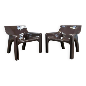 2 fauteuils Vicario par - magistretti