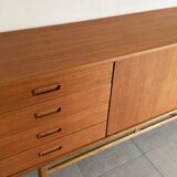 Vintage Scandinavian enfilade from the 60s in teak