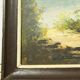 Paysage huile sur bois encadrée C.Peyron