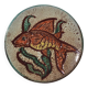 Flat plate Vallauris fish hand decor G