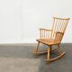 Mid-Century rocking chair model WK-S 7 in beech by Arno Lambrecht for Wk Möbel, 1950s.