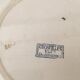 Faience serving dish stamped U & CIE - Sarreguemines, Gooseberry model