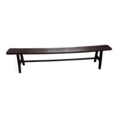 Dark patinated 1900 bench 220cm