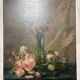 Old still life with roses – Flower bouquet – Oil on canvas