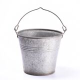 Vintage zinc bucket  flower pot