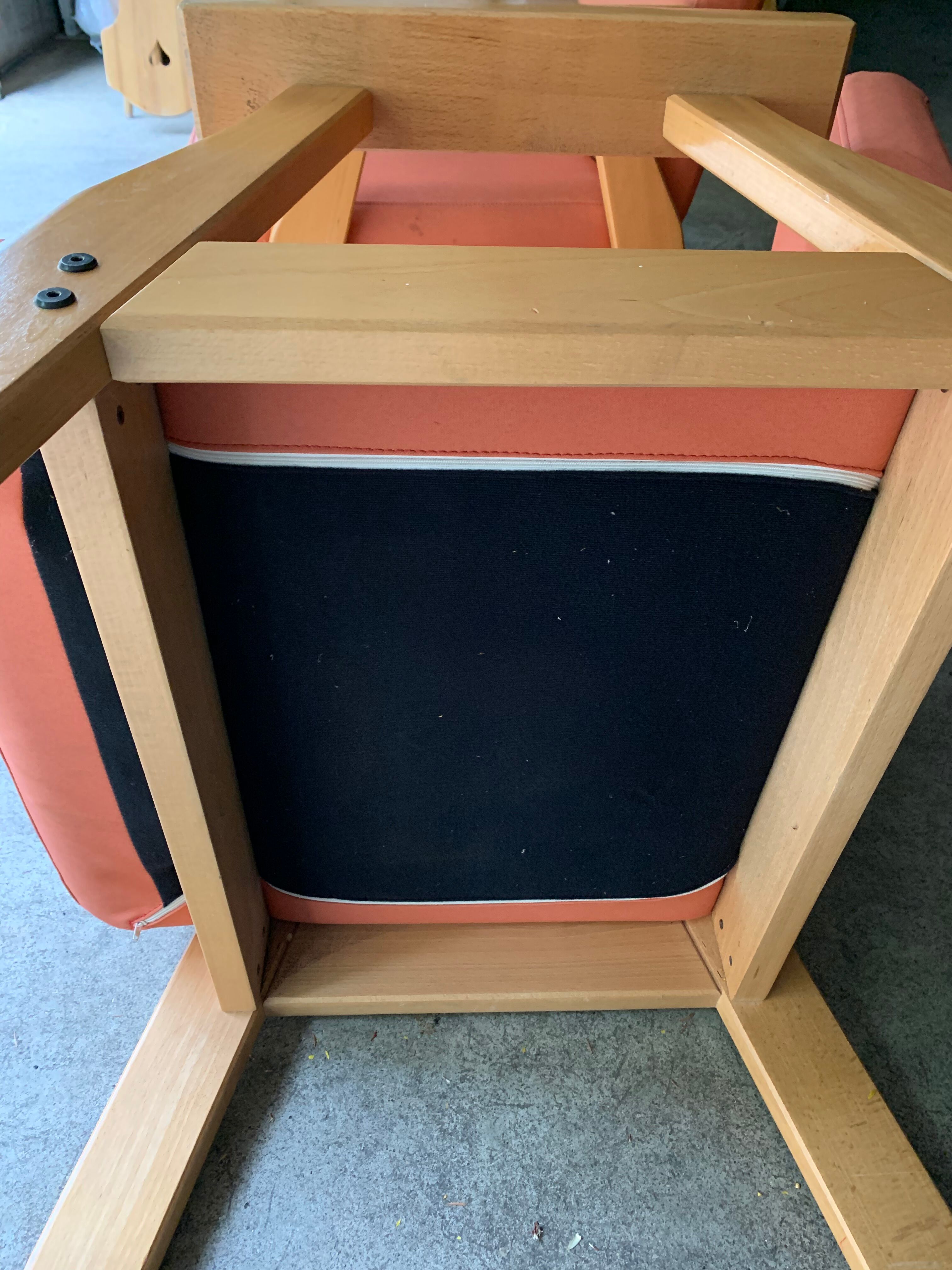 Light wood armchair