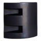 Black ceramic modernist vase - 1980