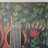 Vintage 1970s Baden Powell Maximalist Bossa Nova Concert Poster