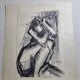 Nude study signed by Maurice de Bus, 1959, 50 x 59 cm