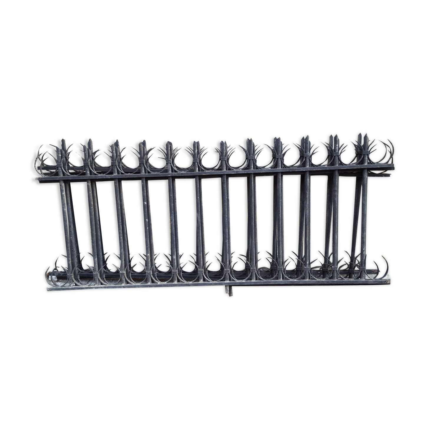 Wrought iron garden grids